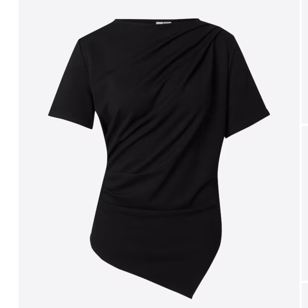 & Other Stories Black Short Sleeve ‘Cassendra’ Shirt